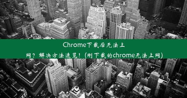 Chrome下载后无法上网？解决方法速览！(刚下载的chrome无法上网)