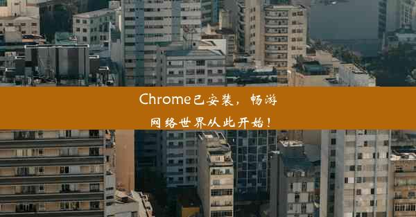 Chrome已安装，畅游网络世界从此开始！