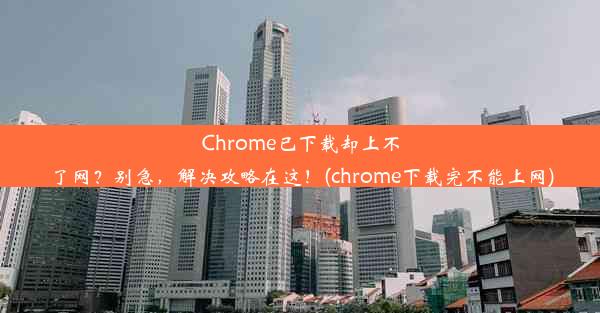 Chrome已下载却上不了网？别急，解决攻略在这！(chrome下载完不能上网)