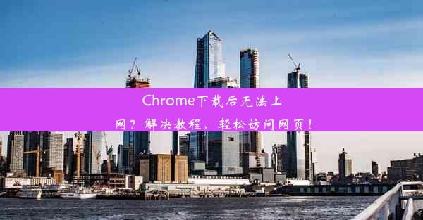 Chrome下载后无法上网？解决教程，轻松访问网页！