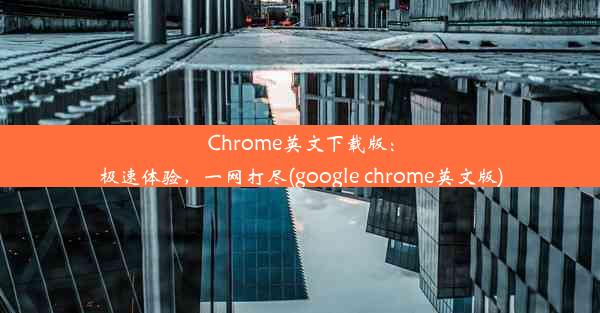 Chrome英文下载版：极速体验，一网打尽(google chrome英文版)