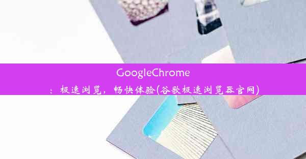 GoogleChrome：极速浏览，畅快体验(谷歌极速浏览器官网)