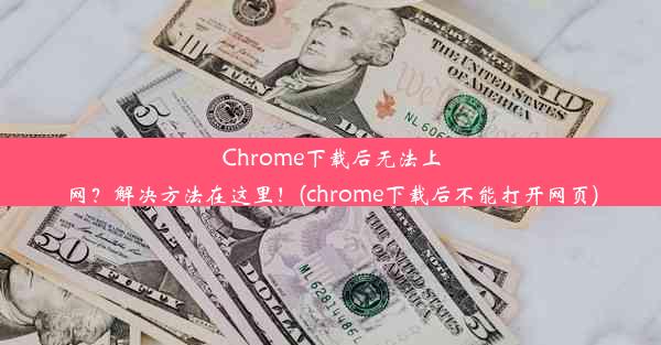 Chrome下载后无法上网？解决方法在这里！(chrome下载后不能打开网页)