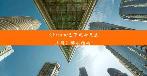 Chrome已下载却无法上网？解决指南！