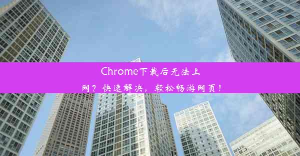 Chrome下载后无法上网？快速解决，轻松畅游网页！