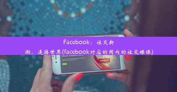 Facebook：社交新潮，连接世界(facebook对应的国内的社交媒体)