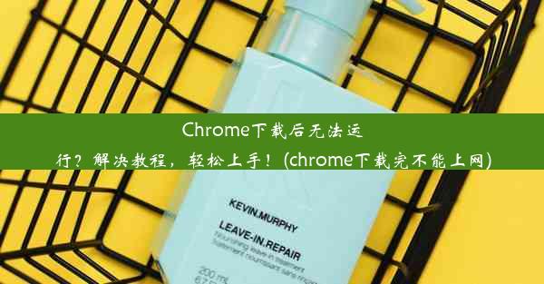 Chrome下载后无法运行？解决教程，轻松上手！(chrome下载完不能上网)