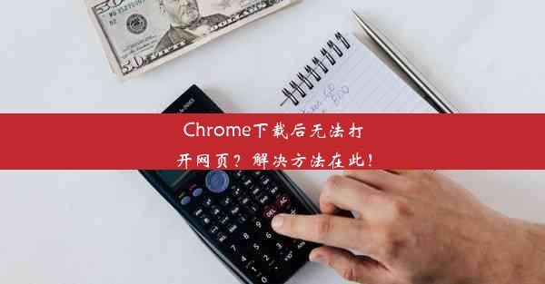 Chrome下载后无法打开网页？解决方法在此！