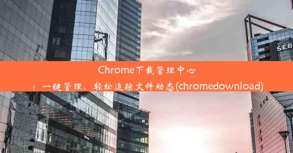 Chrome下载管理中心：一键管理，轻松追踪文件动态(chromedownload)