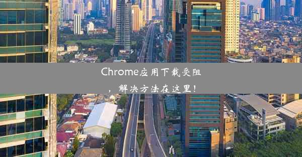 Chrome应用下载受阻，解决方法在这里！