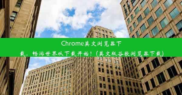 Chrome英文浏览器下载，畅游世界从下载开始！(英文版谷歌浏览器下载)