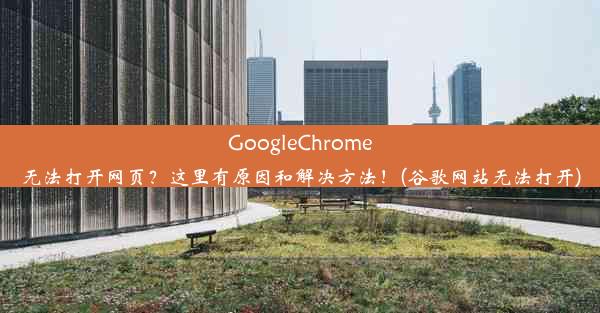 GoogleChrome无法打开网页？这里有原因和解决方法！(谷歌网站无法打开)