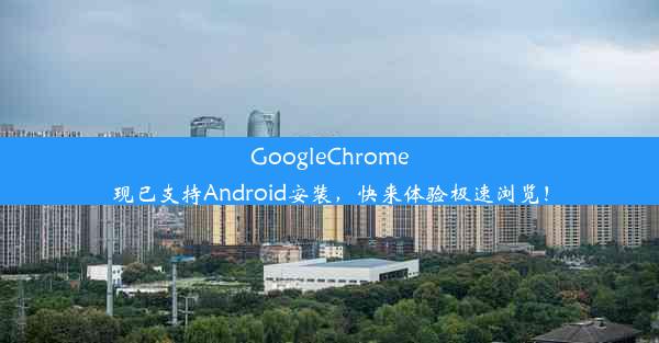 GoogleChrome现已支持Android安装，快来体验极速浏览！