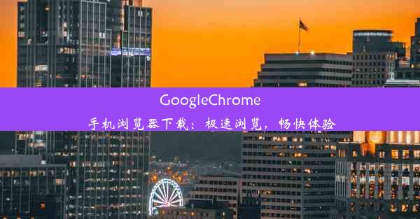 GoogleChrome手机浏览器下载：极速浏览，畅快体验