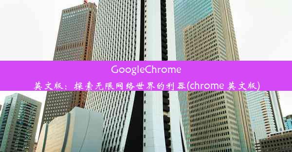 GoogleChrome英文版：探索无限网络世界的利器(chrome 英文版)