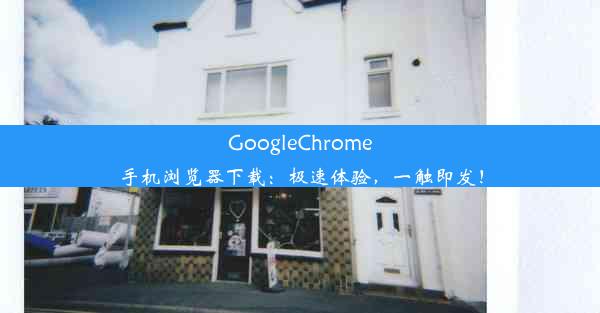 GoogleChrome手机浏览器下载：极速体验，一触即发！