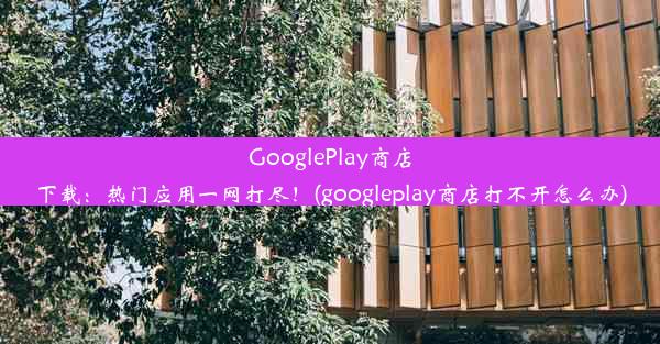 GooglePlay商店下载：热门应用一网打尽！(googleplay商店打不开怎么办)