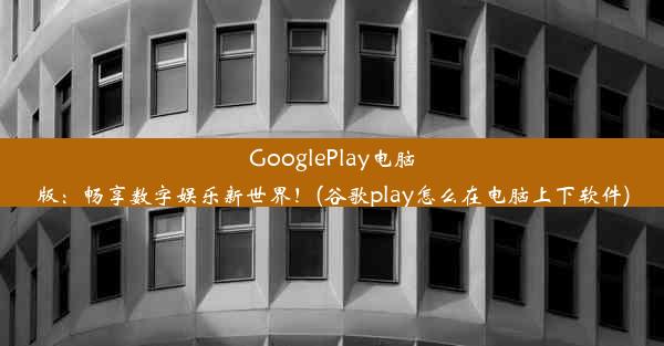 GooglePlay电脑版：畅享数字娱乐新世界！(谷歌play怎么在电脑上下软件)